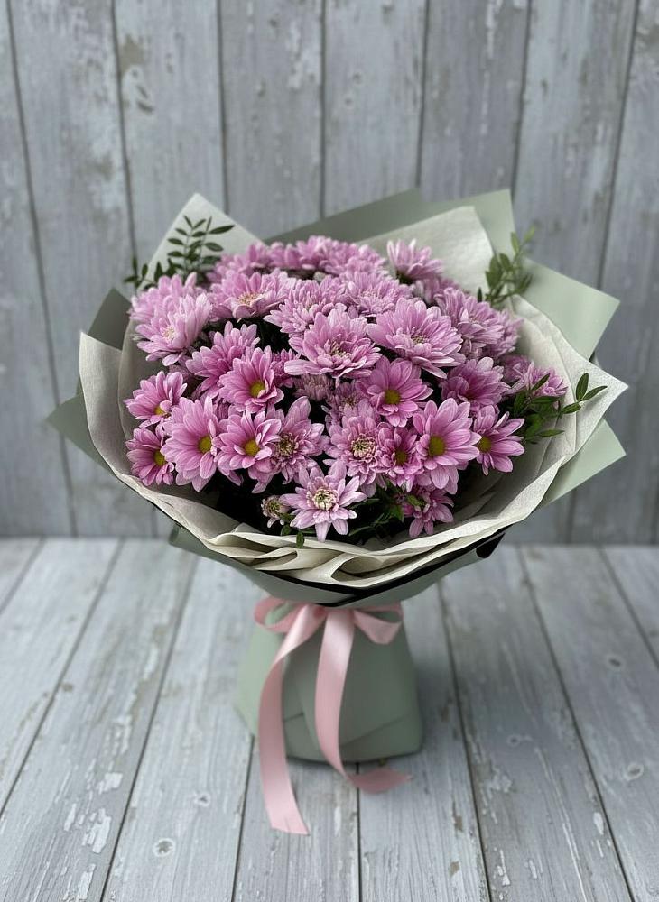 Букет цветов из: Хризантемы в Равнинном