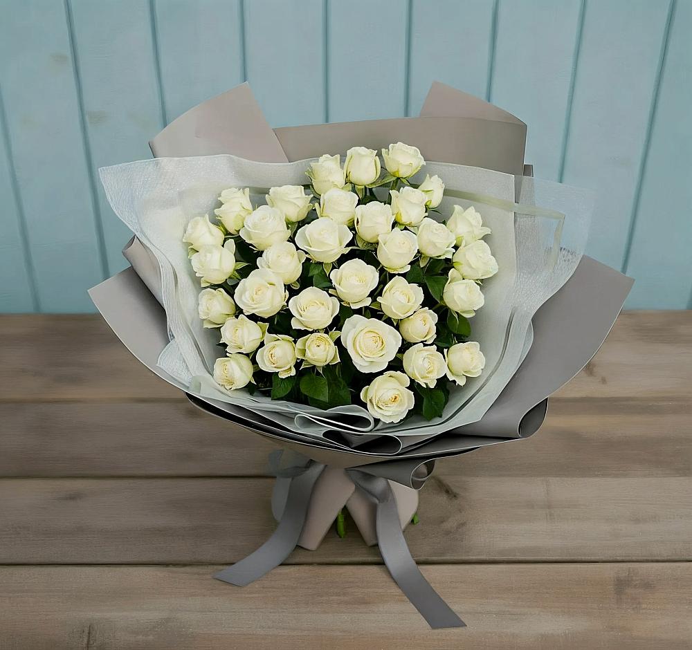 Букет Белоснежная нежность в Равнинном