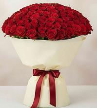 Букет 101 Красная роза Милано в Равнинном
