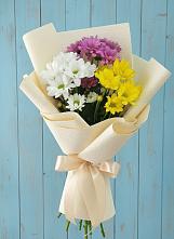 Букет цветов из:  Хризантемы в Равнинном