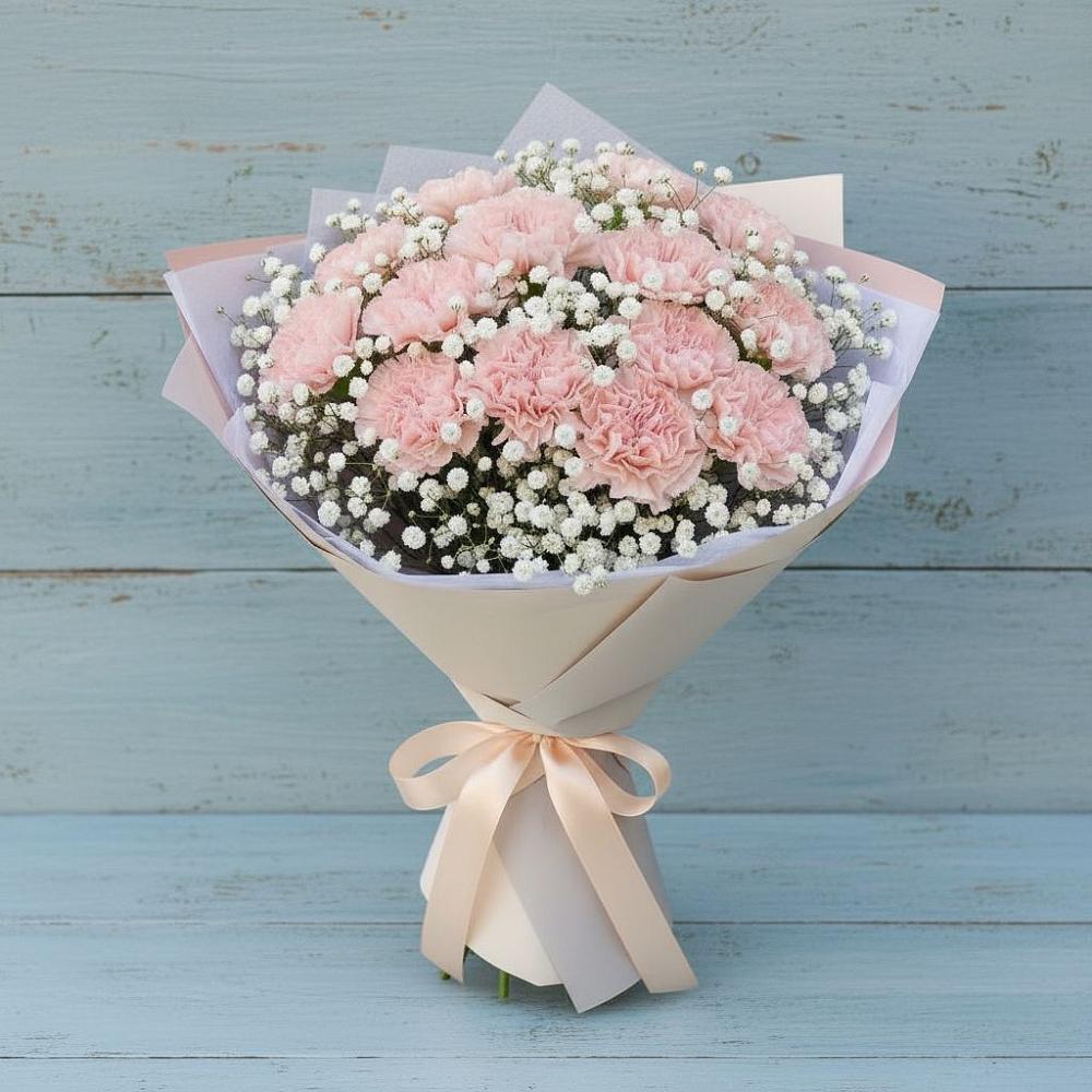 Букет цветов из: Гвоздики в Равнинном