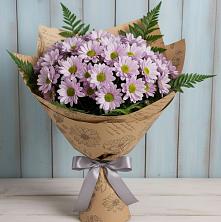 Букет цветов из:  Хризантемы в Равнинном