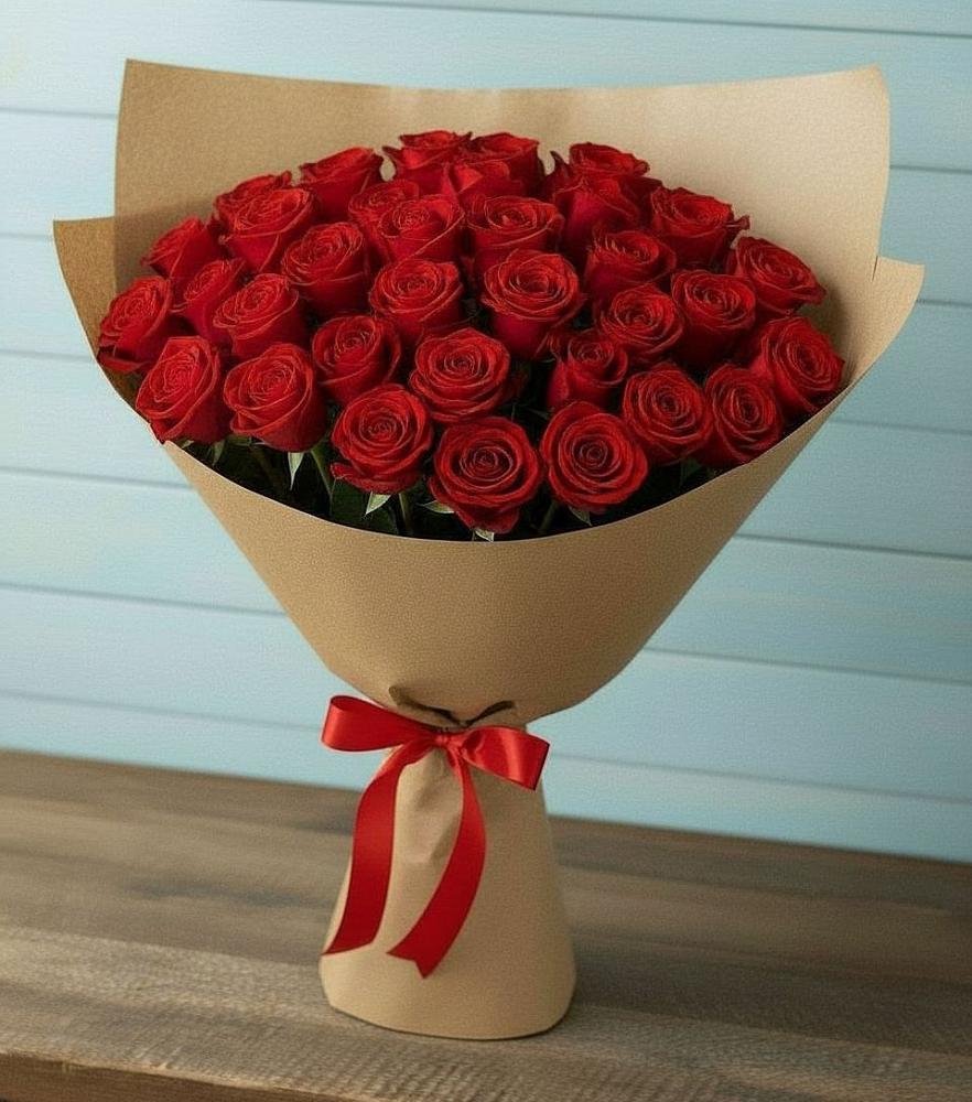 Букет Красные розы Милано в Равнинном