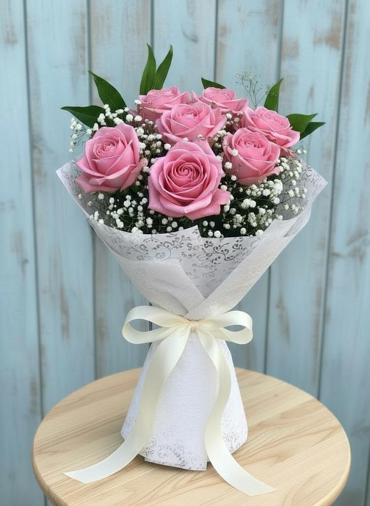 Букет цветов из: Розы в Равнинном