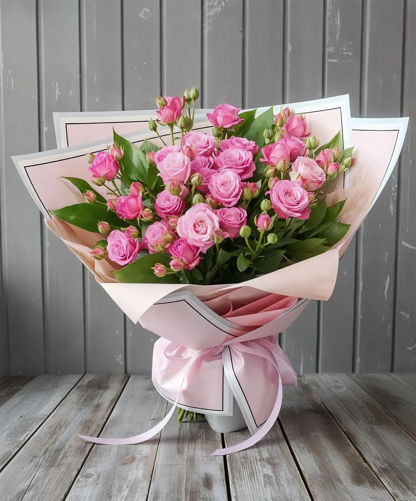 Букет Розовый кустик в Равнинном