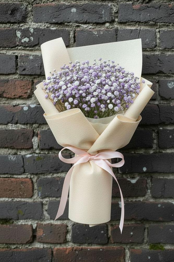 Букет цветов из: Гипсофила в Равнинном