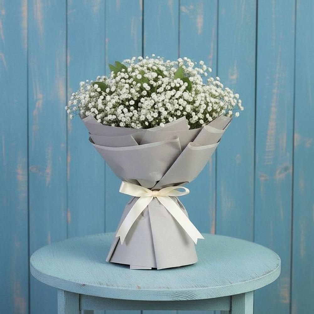 Букет цветов из: Гипсофила в Равнинном