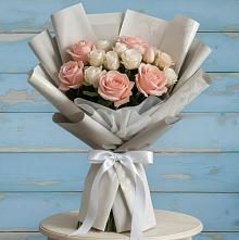 Букет цветов из:  Розы #REPLACE_PRED# Равнинном