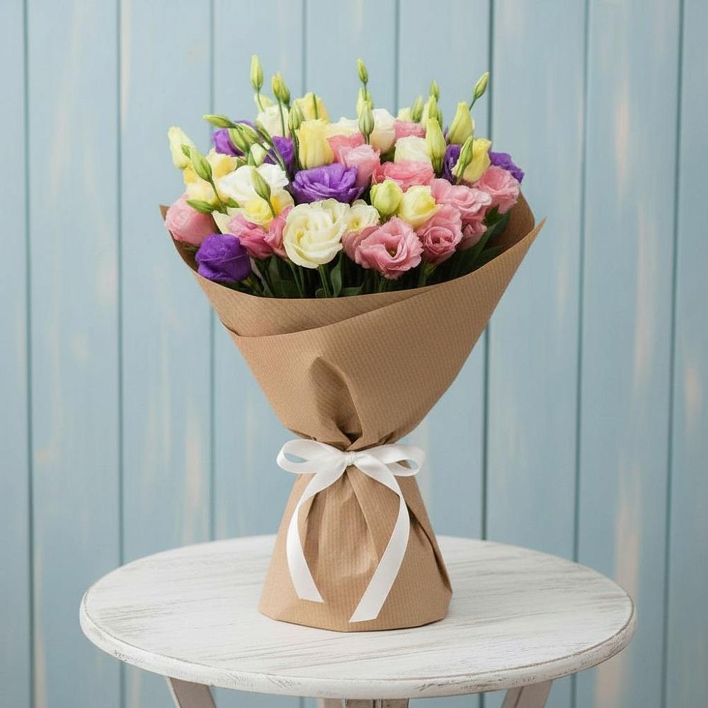 Букет цветов из: Лизиантусы в Равнинном