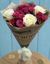 Букет цветов из:  Розы в Равнинном