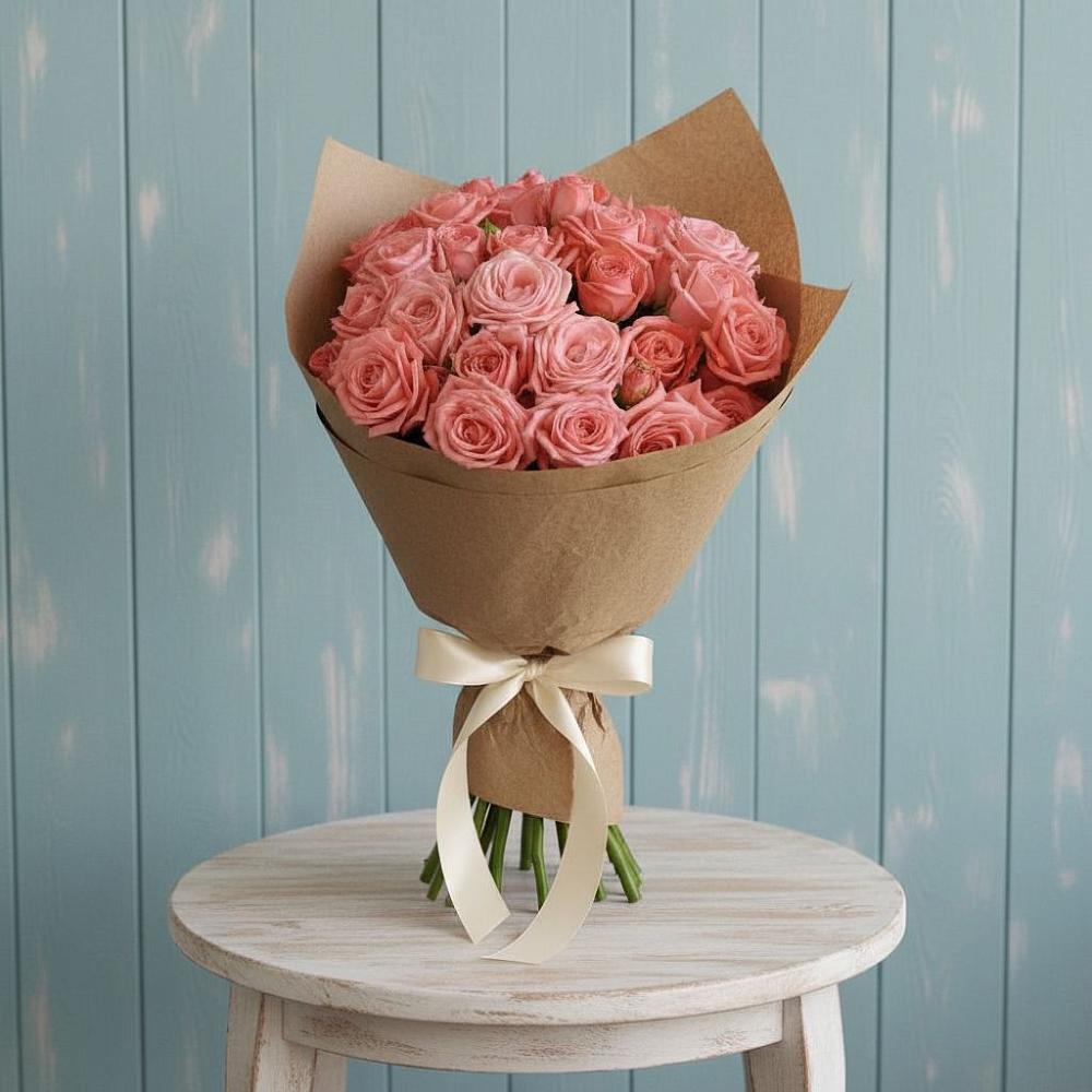 Букет цветов из: Розы в Равнинном