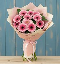 Букет цветов из:  Герберы в Равнинном