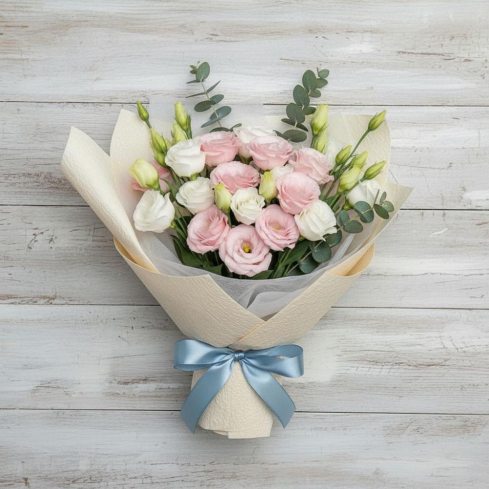 Букет цветов из: Лизиантусы в Равнинном